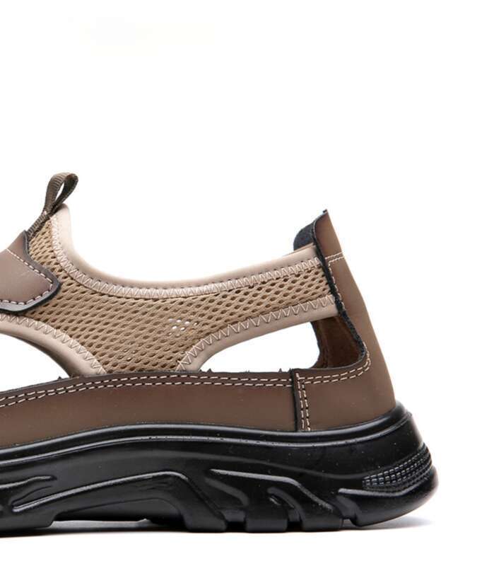 Sandalen Herren Sommer Loch Mesh Sandalen Herrenschuhe_voghion.com