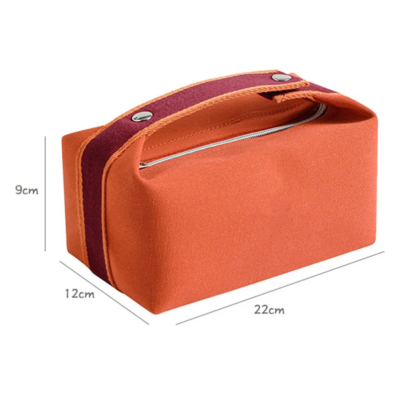Trousse de maquillage en toile imperméable pour femmes, nouvelle mode 2023, portable, grande capacité, rangement, voyage_voghion.com