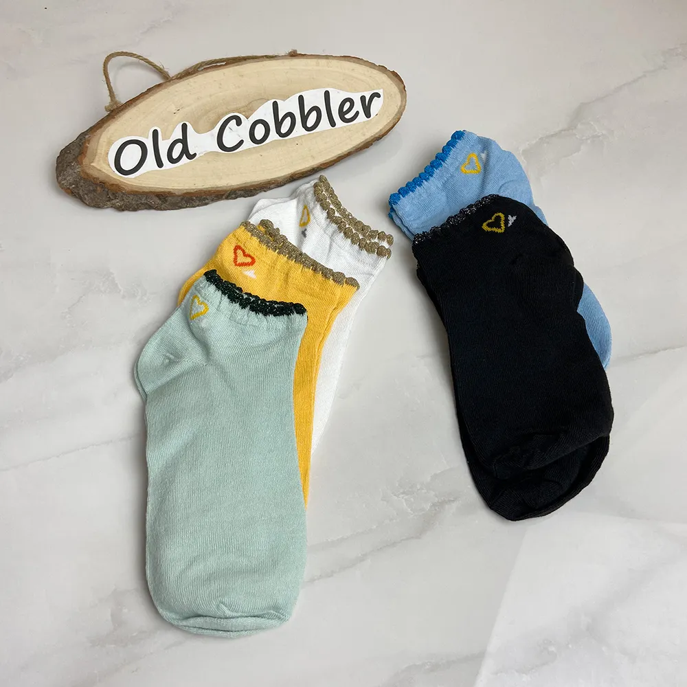 OC-SB9447 Frühling und Herbst Mädchen Flacher Mund Low Cut Student Motion Unsichtbare Bootssocken Liebe Polyester Großhandel_voghion.com