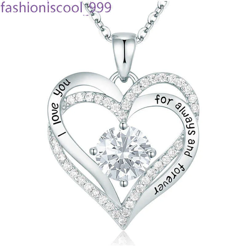 Collier pendentif en forme de cœur avec pierre de naissance_voghion.com