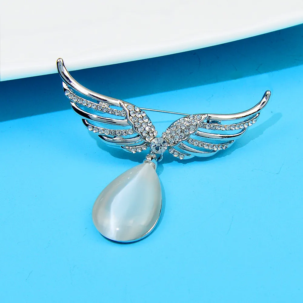 Broches CINDY XIANG strass aile pour femmesbelle broche en cristal élégant haute qualité bijoux femmes arrivée 2023_voghion.com