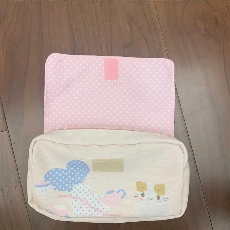 Masyumaro flauschiges Fuwa Nyanko Katzenetui für süße Bleistifttaschen in der Schule Kawaii Aufbewahrungsorganizer Make-up Kosmetiktasche_voghion.com