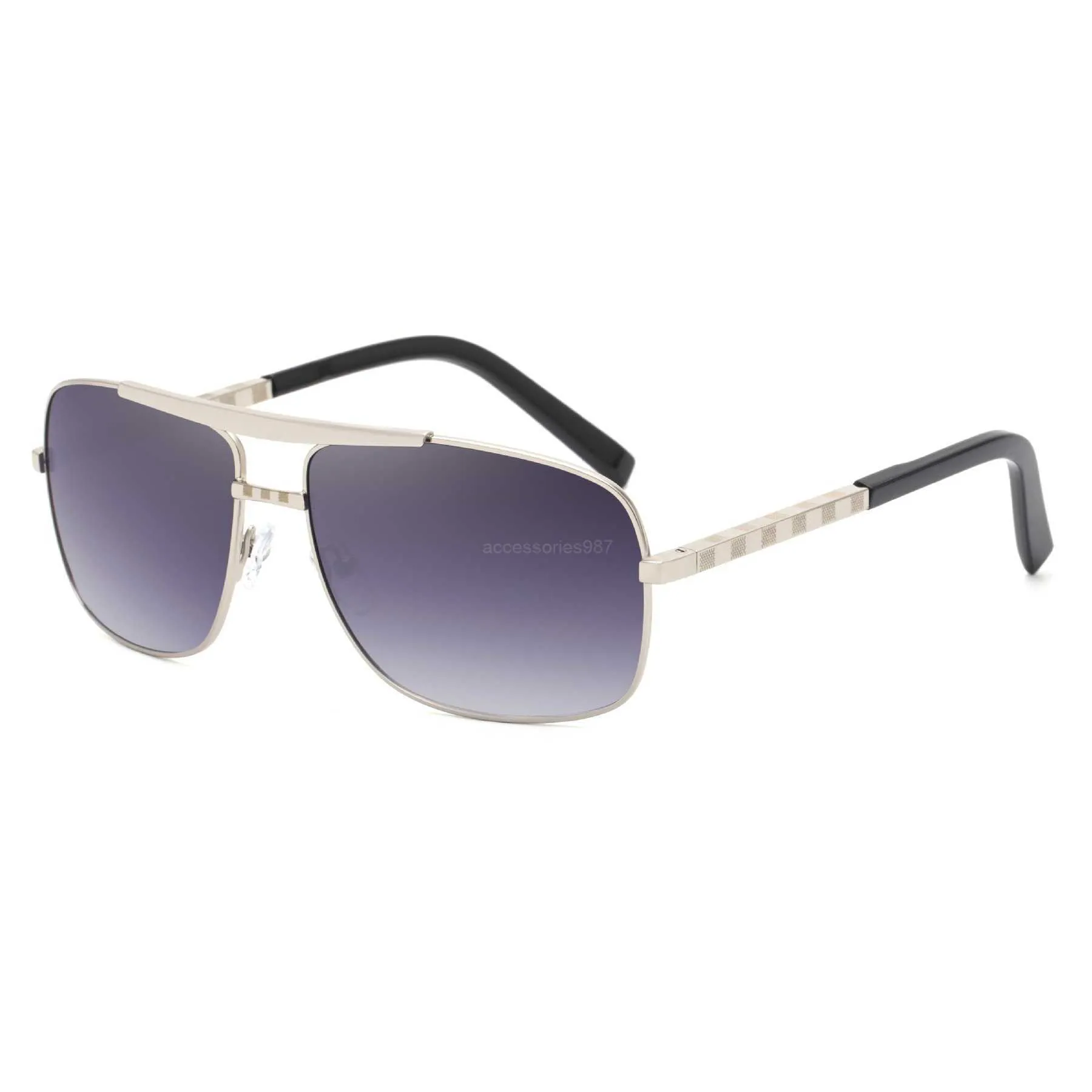 Designer Sunglasses For Men Black Metal Frame Round Eyewear_voghion.com