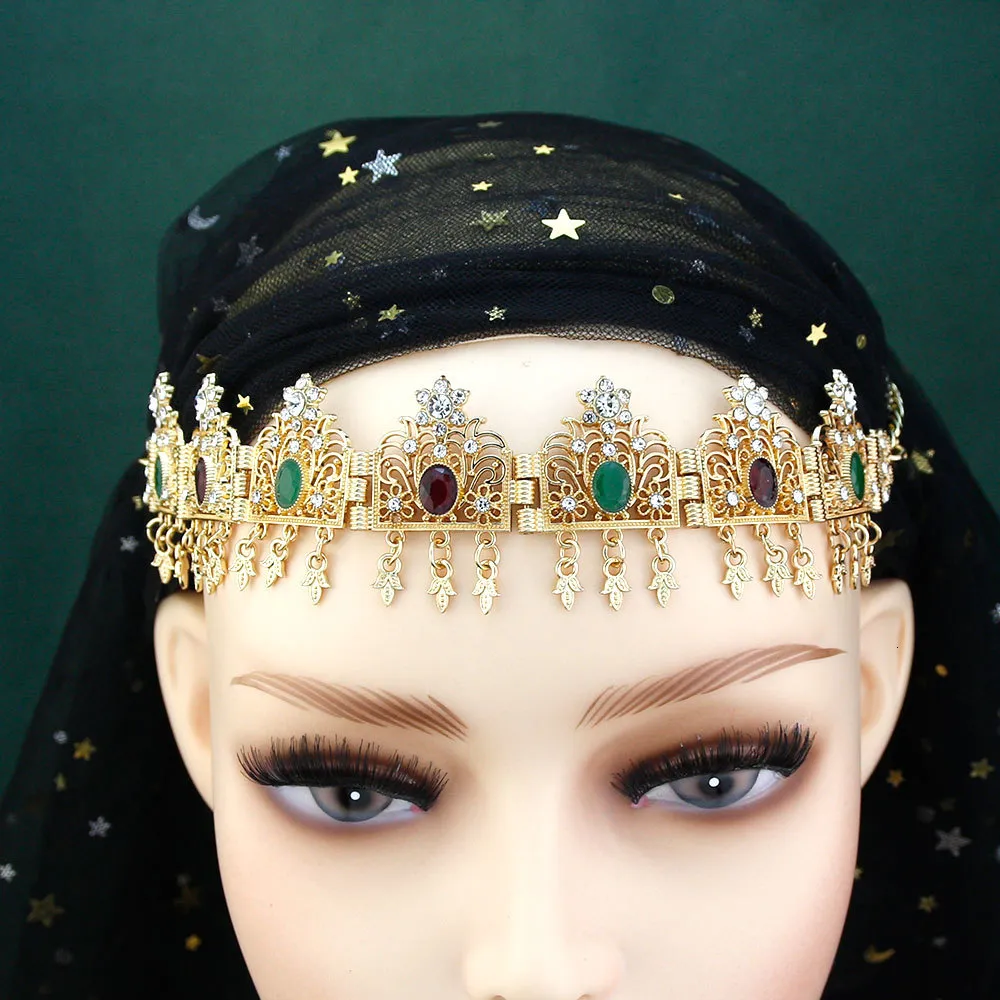 Bruids haarband voor bruiloft haarketting haaraccessoires goud_voghion.com