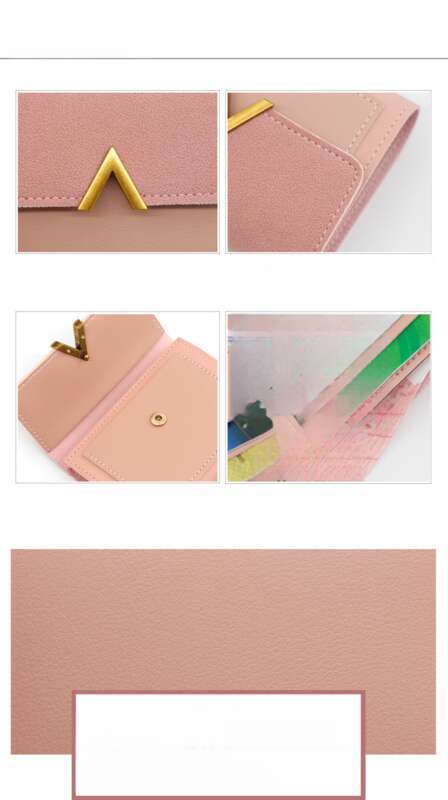 Cartera pequeña coreana con 70 % de descuento. Tarjetero con múltiples ranuras para mujer._voghion.com