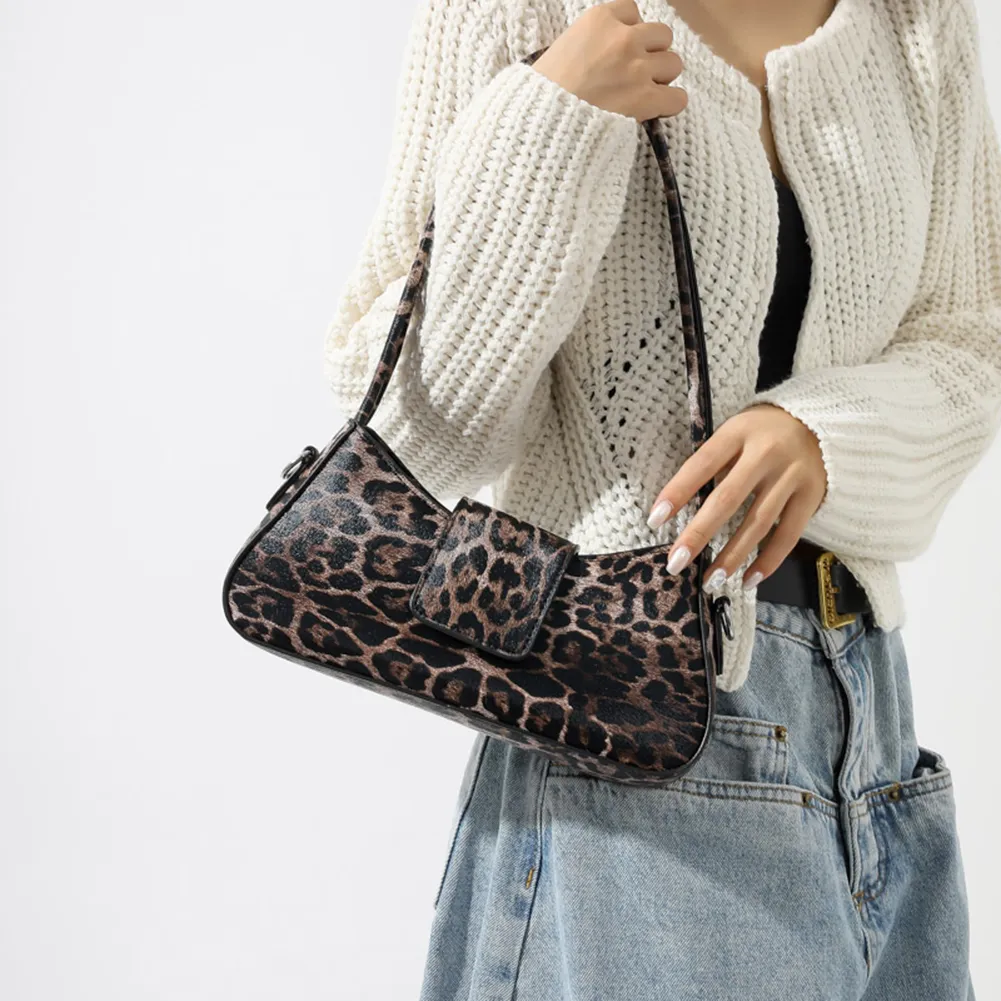 Frauen Mode Sexy Leopard Design Satchel Tote Handtasche Unterarm Frau Party Kupplung Geldbörse Schulter Abendessen Tasche_voghion.com