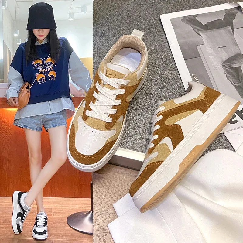 Lapos futócipő platform cipők nyári tavaszi hétköznapi bőr női sportcipő vastag fekete 240809_voghion.com