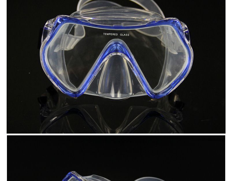 Antibeschlag-Taucherbrille für Erwachsene, komplettes Set mit trockenem Atemschlauch, handelsübliche Schnorchelausrüstung von Sanbo_voghion.com