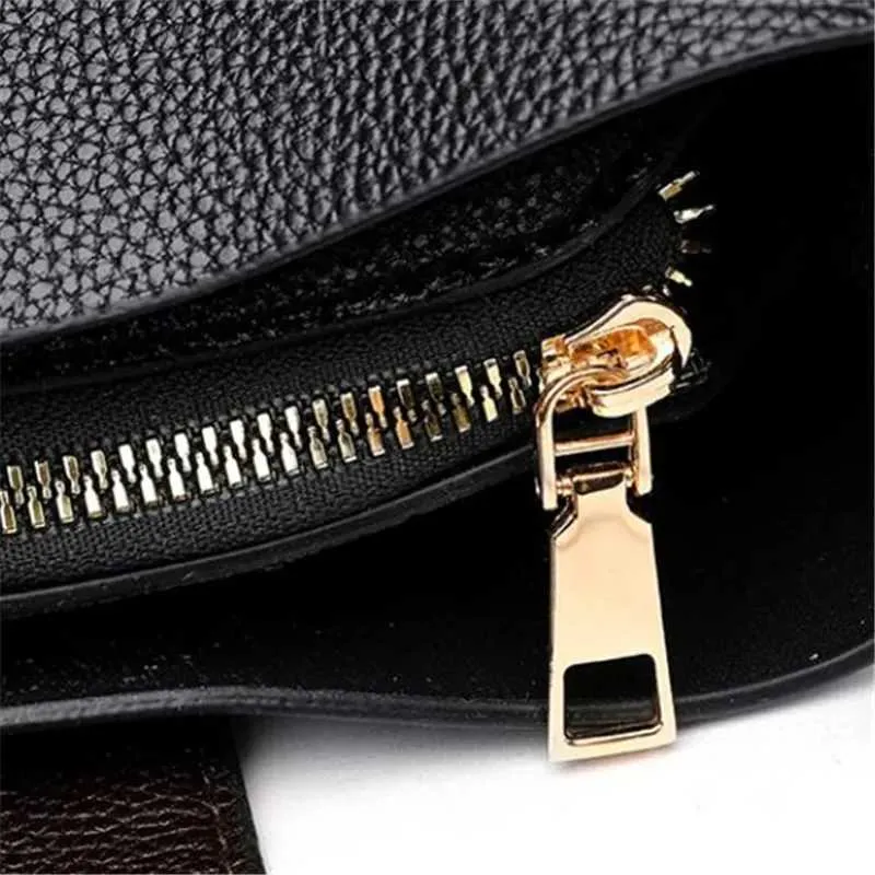 Borsa a secchiello in pelle da donna, elegante, con manico superiore, comoda tracolla, design alla moda, borsa a mano, tracolla_voghion.com