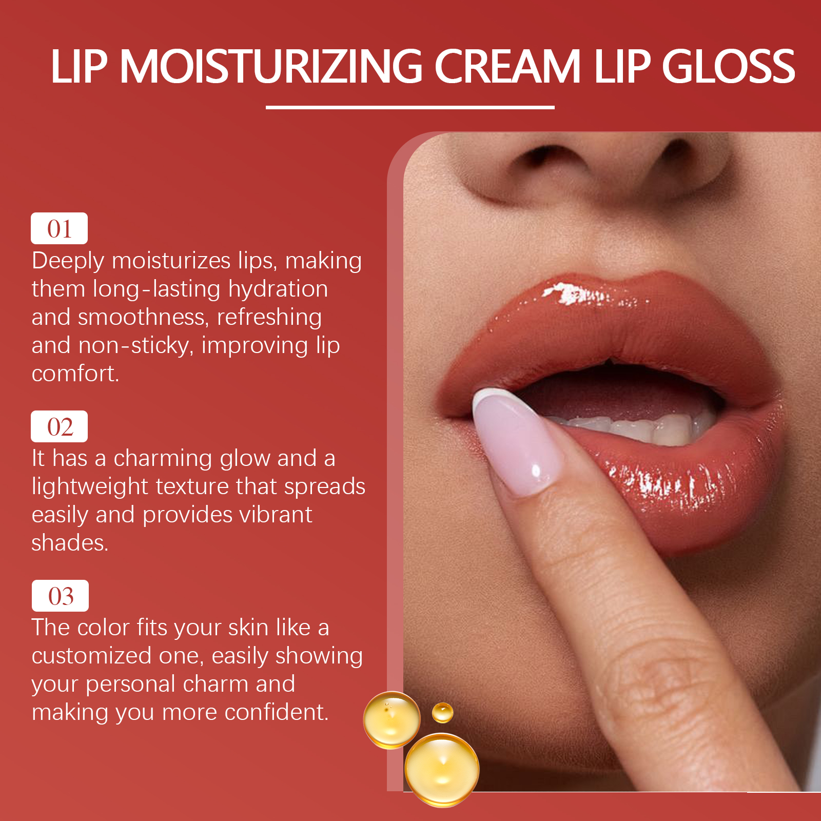 Eelhope Hydrating Lip Gloss Moisturising And Pigmented Lip Glaze_voghion.com