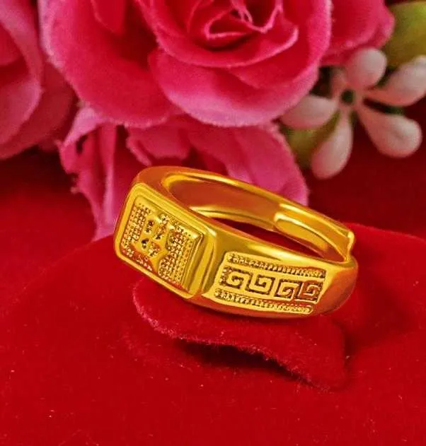 Männlicher Anhänger, klassischer massiver Gold gefüllter Männer-Anhänger aus Gelbgold für Männer, Partyschmuck, L2404_voghion.com