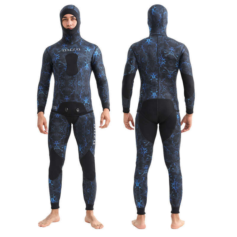 Costum de înot și surfing nou, corp divizat, 3 mm, pentru vânătoare de pești, rezistent la frig pentru bărbați, protecție solară, uscare rapidă, gratuit_voghion.com