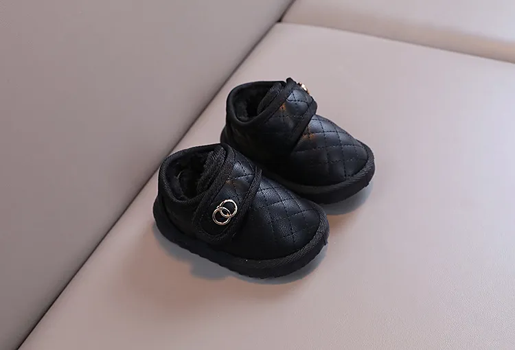 Bottes de neige chaudes d'hiver pour bébés garçons et filles Cutefeet Chaussures décontractées pour enfants Chaussures d'extérieur antidérapantes Plus Cachemire_voghion.com