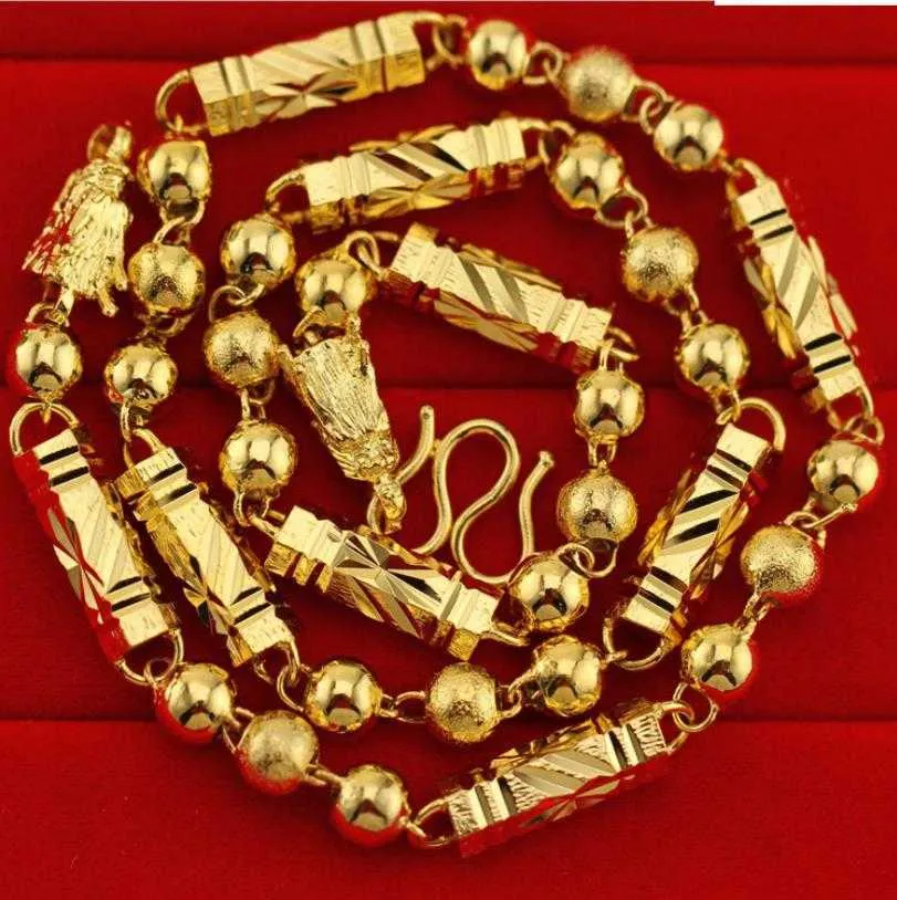 Männlicher Anhänger, klassischer massiver Gold gefüllter Männer-Anhänger aus Gelbgold für Männer, Partyschmuck, L2404_voghion.com