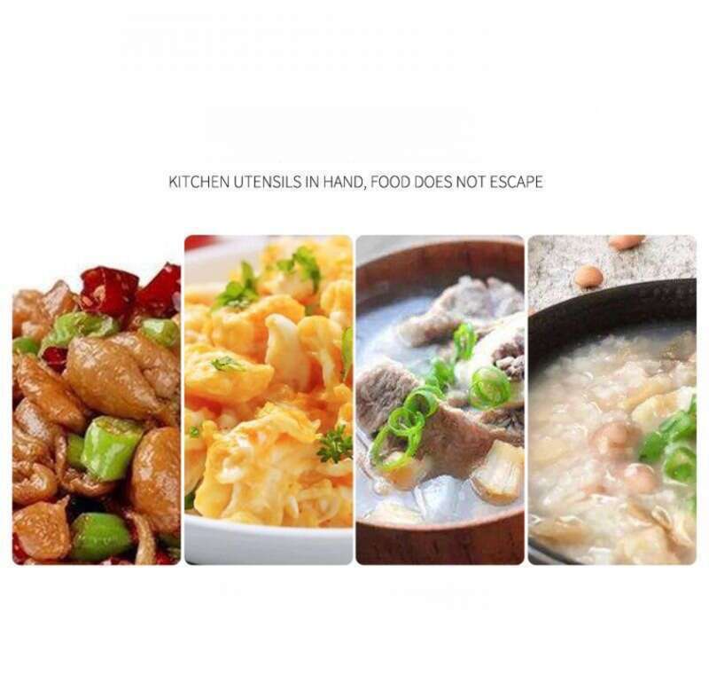 316 Stainless Steel Thickened Spatula Supplies Household Stir Fry Soup Leaking Spoons, Kitchen Utensils Complete Set_voghion.com