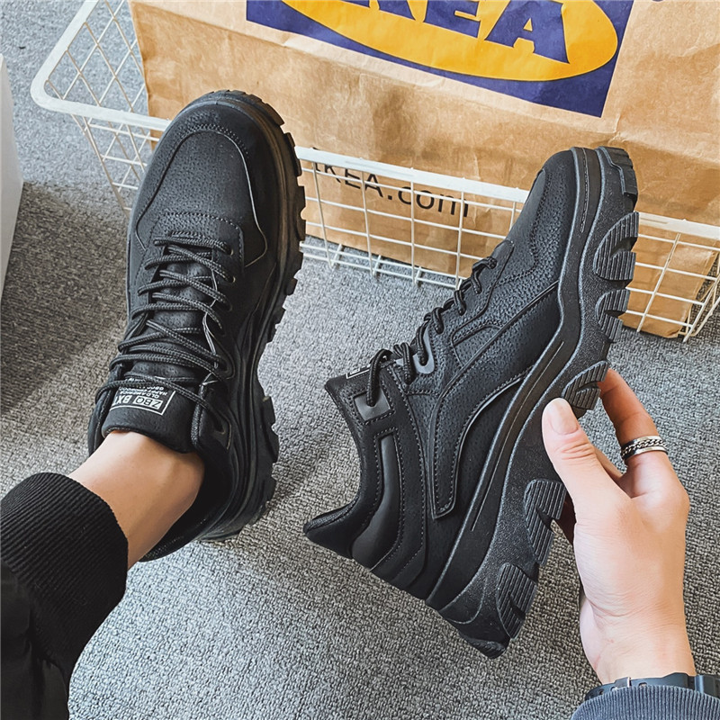 High British Style Men's Shoes, Autumn Casual Wear Resistant Workwear, Mid Top Short Spring Trendy Boots, Martin Boots_voghion.com