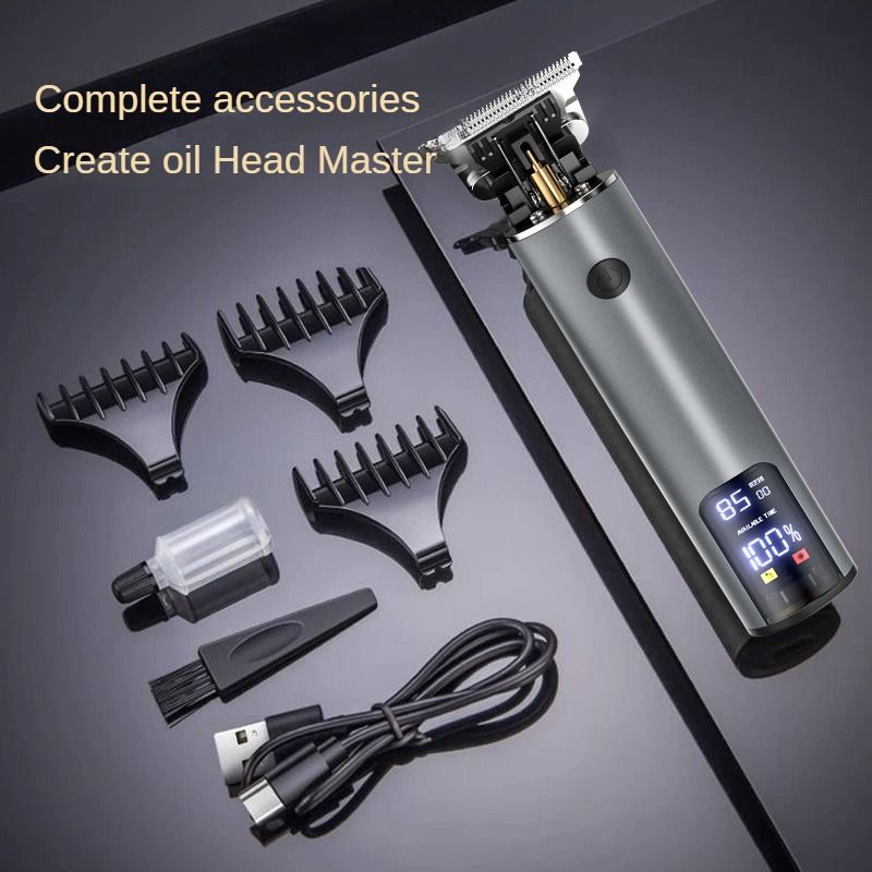 Elctric Vintag T9 Hair Trimmr Bard Shavr for Mn Barbr Clippr Exquisit Haircut Carving Skull Shaving Cutting_voghion.com