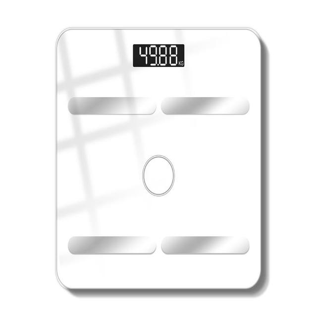 Bluetooth Smart Kropsfedtvægt Opladningsvægt Elektronisk Vægt Kropsvægt Voksenfedtvægt Vejning BMI Analyzer_voghion.com