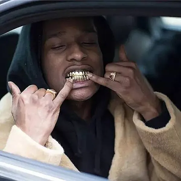 Bio Copper Gold Plated Hip Hop Bling Jewelry Teeth Grillz Caps Top & Bottom Golden Grill Set Tooth Socket Hallowmas_voghion.com