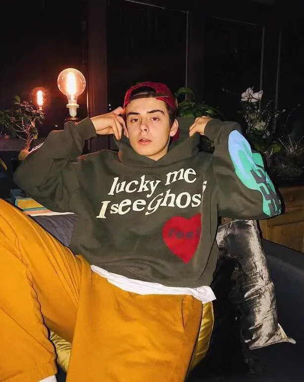 Kleidung Lucky Me I See Ghosts Print Hoodie Herren Damen Designer Hoodies Pullover Herbst Winter Sweatshirts_voghion.com
