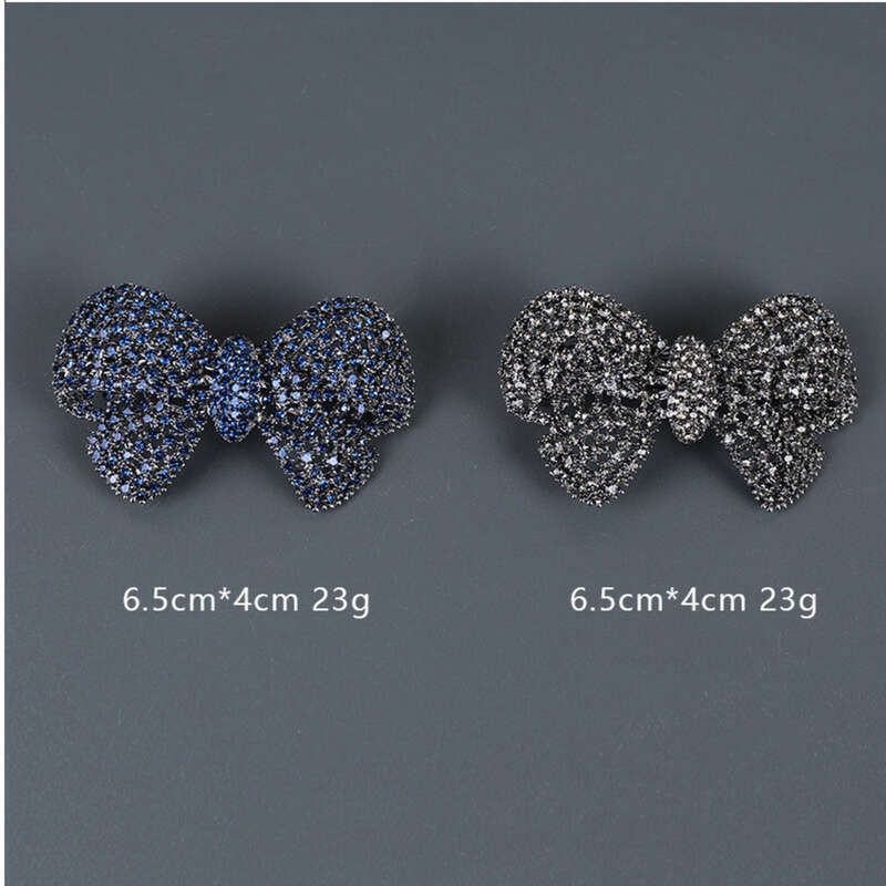 Koreaanse versie Legering Strass Haaraccessoire, Half Vastgebonden Haar, Paardenstaart Achterkant Van Het Hoofd Horizontale Cl, Strikveer_voghion.com