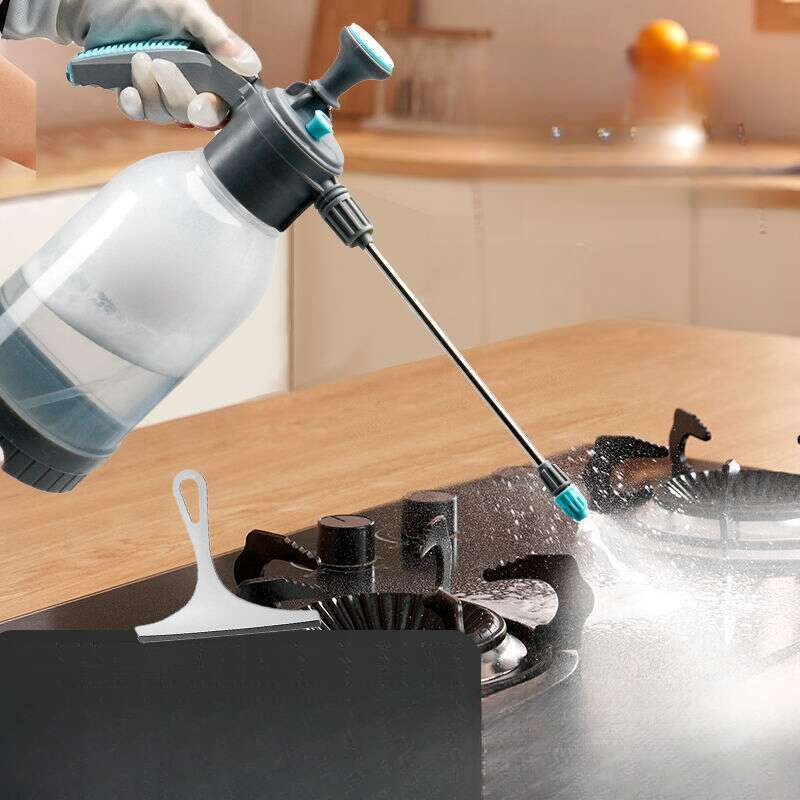 Strumento di vetro alto, cucina e pulizia con flacone spray pneumatico a pressione_voghion.com