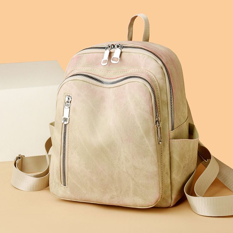 Freizeitnische 2024 neuer modischer Outdoor-Rucksack mit großer Kapazität, weicher PU-Dual-Use-Damentasche_voghion.com