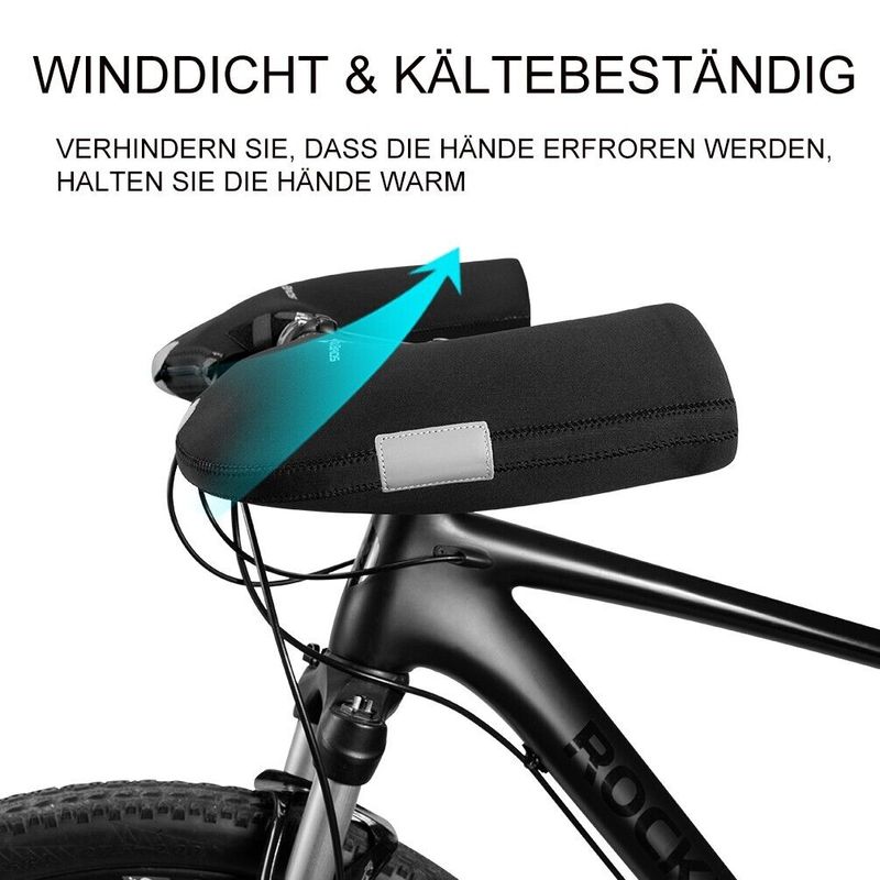 ROCKBROS Bicycle And Motorcycle Gloves, Hand Warmers, Windproof Handlebar Muffs_voghion.com