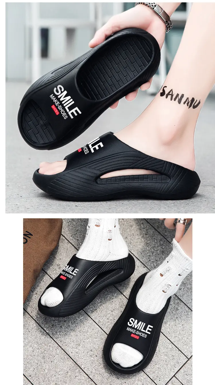 Pantofole da uomo con una sola parola, pantofole da spiaggia per esterni_voghion.com