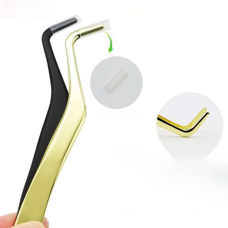 Roestvrijstalen zevenkammige pincetverlengingen valse clip boog wimperassistent schoonheidsspecialiste_voghion.com