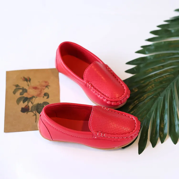 Mocasini sport casual pentru copii, culori bomboane, unisex, băieți și fete, mocasini moi, alunecă-on din piele PU, pentru copii mici, Happysteps, pantofi pentru tineri_voghion.com