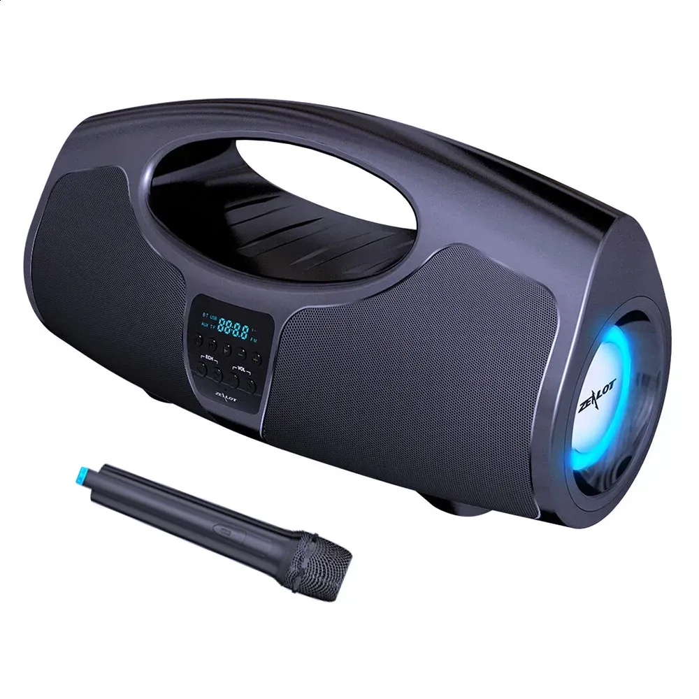 Mikrofony Zealot P1 Bezprzewodowy głośnik Bluetooth Karaoke 40 W Zewnętrzny subwoofer Super Bass Stereo Przenośny z_voghion.com