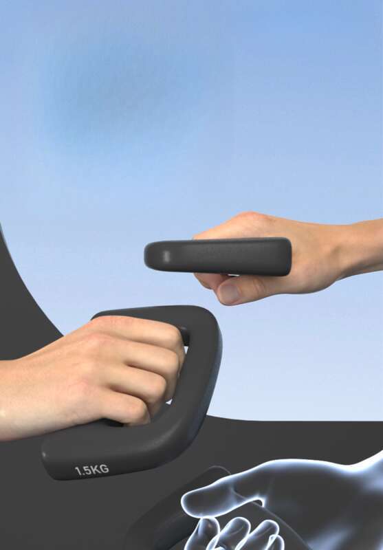 Dumbbell Jumping Special Air Strike Grip D-shaped Yaling Boxing Speed Training Endurance Fitness Exercise_voghion.com