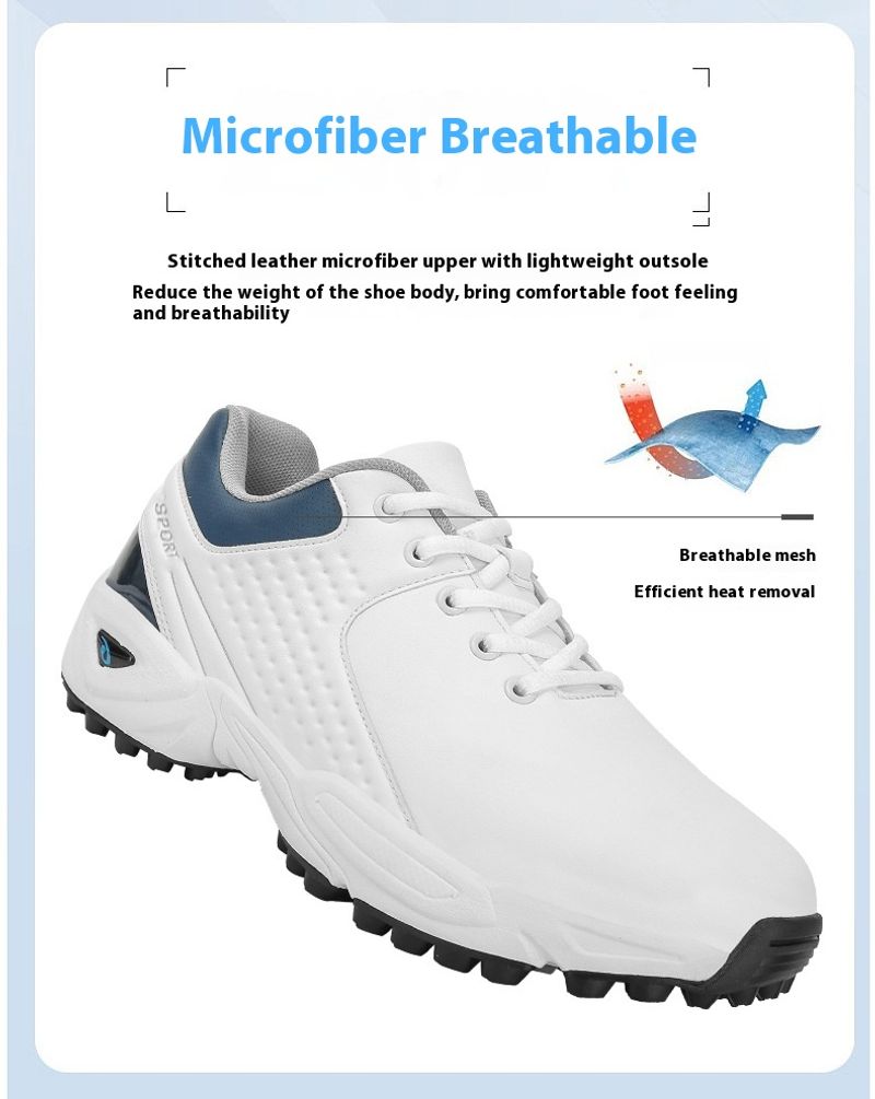 Letnie wygodne nowe trampki męskie młodzieżowe Strolg golfowe casualowe buty sportowe na świeżym powietrzu trendy_voghion.com