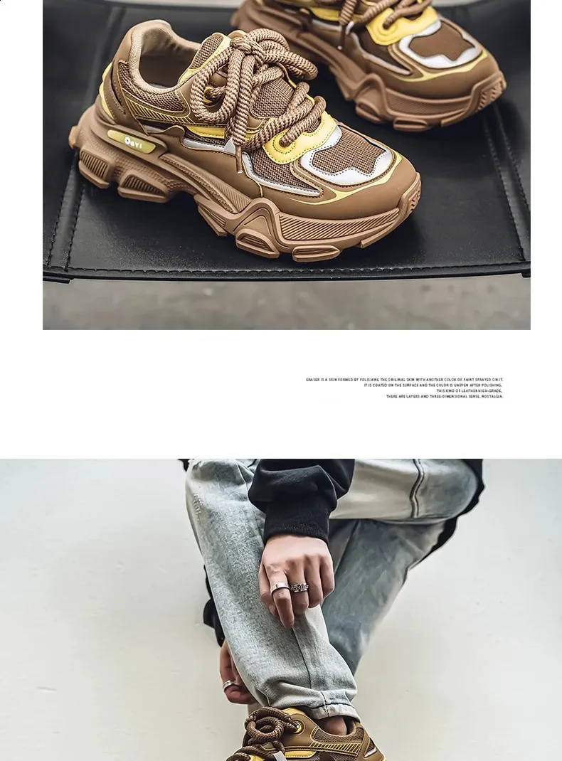 Running Shoes For Men Breathable Lace-up Sports Trainers_voghion.com