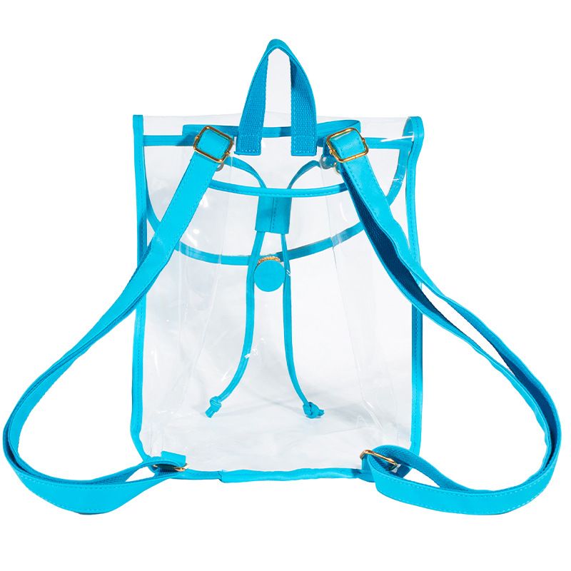 Zaino visivo da viaggio per esterni trasparente di grande capacità in PVC Andralyn_voghion.com