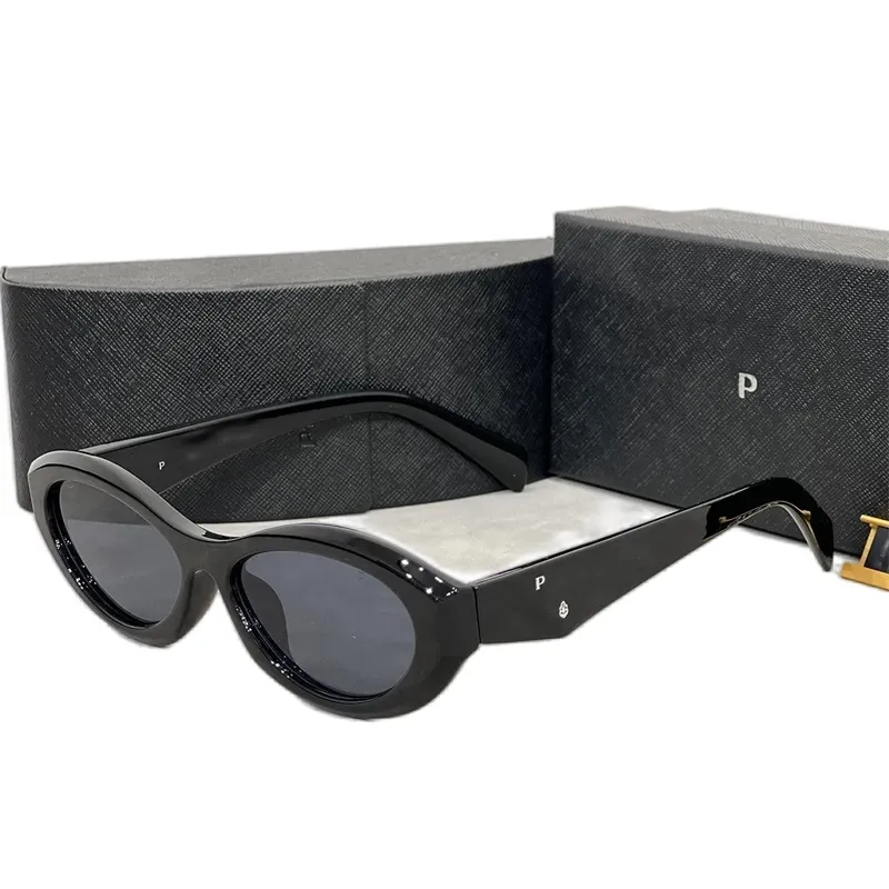 Lunettes de soleil de créateur noires UV400 verres polarisants monture ellipse œil de chat lunettes de vue classiques occhiali uomo couleur mixte_voghion.com