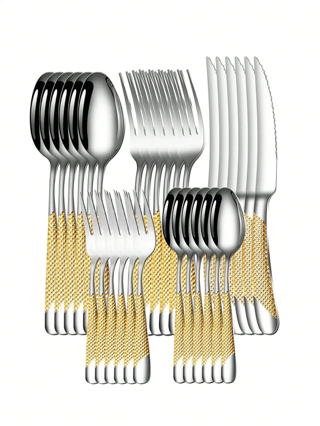 30-Piece Star Cutlery Set - Knives, Forks, Spoons, Elegant_voghion.com