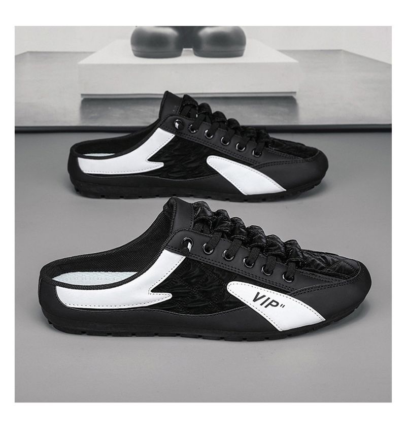 Desodorante para hombre Baotou Drag Primavera 2024, nuevo atuendo, pantuflas sin cordones y para conducir, zapatos casuales sin tacón_voghion.com