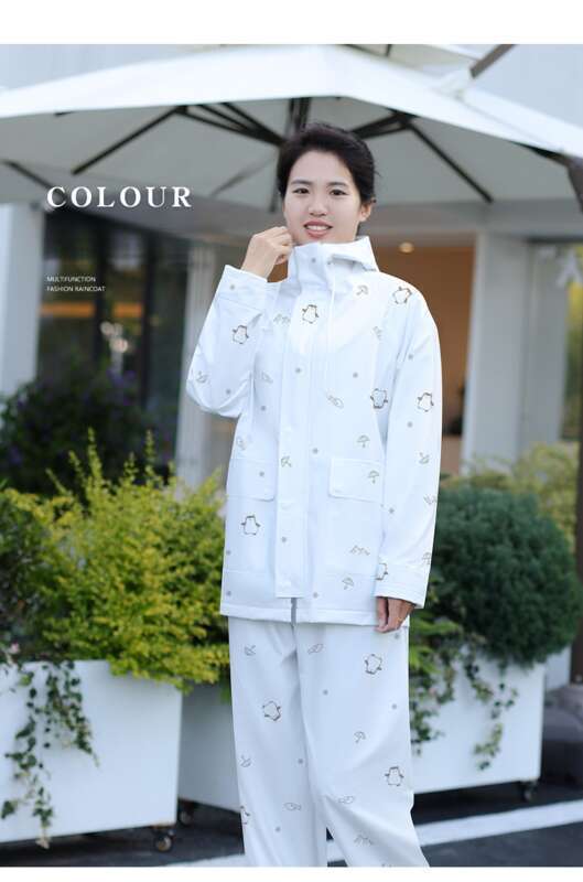 Geteilte Regenhose, wasserdichtes Motorrad-Spezialset, Regenmantel, Regenmantel für Herren und Damen_voghion.com