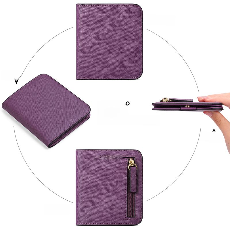 Neue ultradünne Damen-Kurzbrieftasche mit mehreren Funktionen, koreanische Version der einfachen PU-Münze_voghion.com