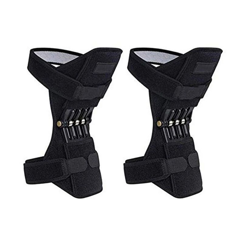 Protection Booster Power Adjustable Knee Pad Support Brace Lift Joint Powerful Rebound Spr Force for Gym Runn_voghion.com
