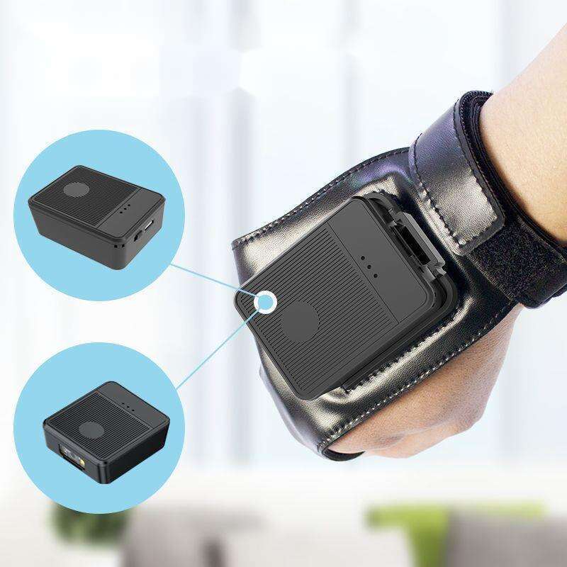 Agile R80 Celular Back Clip Bluetooth Coletor de Dados Sem Fio QR Code Scanning Gun_voghion.com