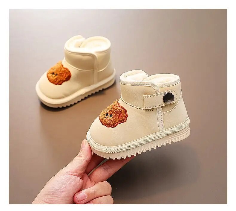 Inverno caldo bambini neve ragazzi nuove ragazze all'aperto più stivaletti addensati pelosi scarpe antiscivolo per studenti per bambini_voghion.com