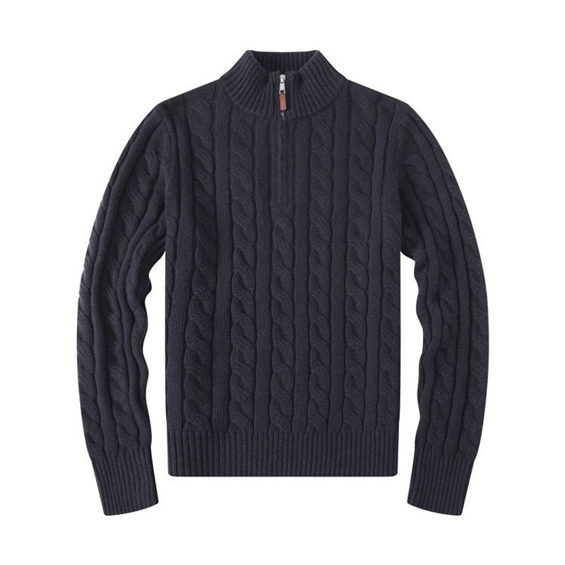 Kleidung RL Pony Bestickt männer Paul Pullover Halbhohe Zipper Strickwaren Business Polo Basis Hemd Twist_voghion.com