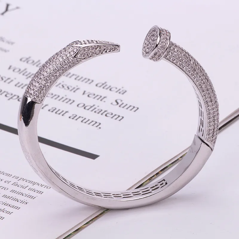 Jauna plata zelta unisex nagu aproce ar pārklājumu, sudraba rotaslietas, aproces sievietēm, meitenēm, dāmām, rotaslietu dizainera dzimšanas dienas komplekts_voghion.com