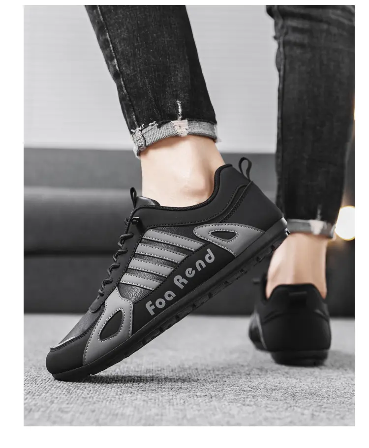 Chaussures décontractées en cuir pour hommes, pointures 39-44_voghion.com