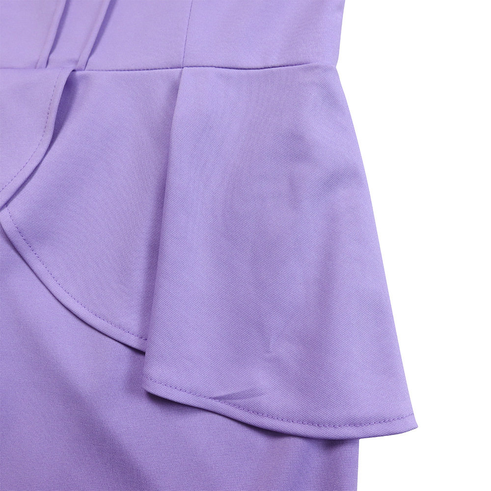 Women's Autumn And Winter New Long-sleeved OL Temperament Elegant Ruffled African Dress_voghion.com