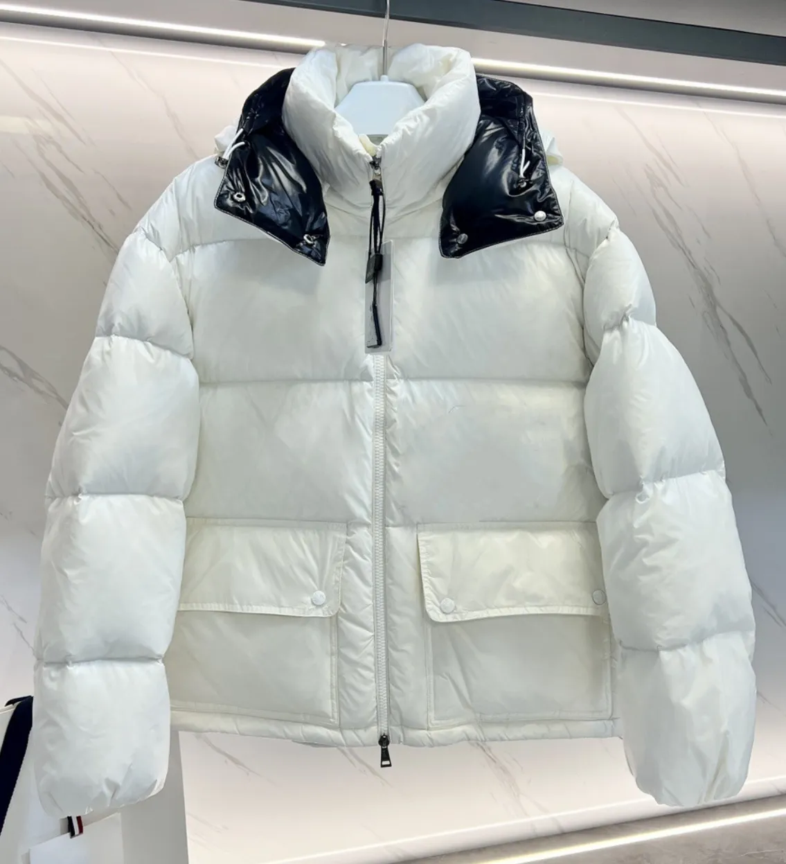 Men's Puffer Coat Warm Thickened Down Jacket With Zip Closure_voghion.com