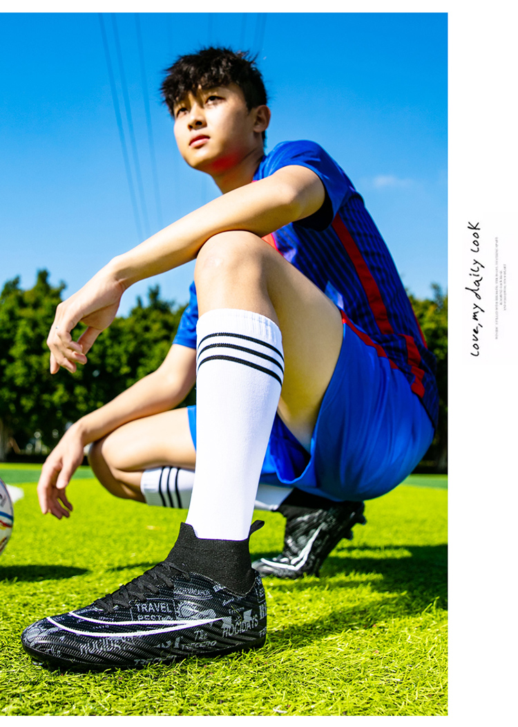 Men Soccer Shoes Outdoor Non-Slip AG/TF Football Boots Male Teenagers Adult Cleats Boys Breathable Comfortable Match_voghion.com